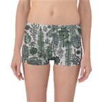 Plants Leaves Boho Botany Foliage Reversible Boyleg Bikini Bottoms