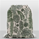 Plants Leaves Boho Botany Foliage Drawstring Bag (Small)
