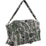 Plants Leaves Boho Botany Foliage Canvas Crossbody Bag