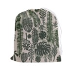 Plants Leaves Boho Botany Foliage Drawstring Pouch (2XL)