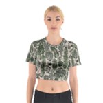 Plants Leaves Boho Botany Foliage Cotton Crop Top