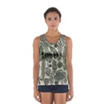 Plants Leaves Boho Botany Foliage Sport Tank Top 