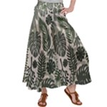 Plants Leaves Boho Botany Foliage Women s Satin Palazzo Pants
