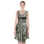 Plants Leaves Boho Botany Foliage Racerback Midi Dress
