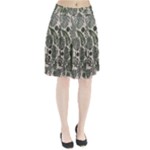 Plants Leaves Boho Botany Foliage Pleated Skirt