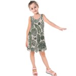 Plants Leaves Boho Botany Foliage Kids  Sleeveless Dress