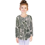 Plants Leaves Boho Botany Foliage Kids  Long Sleeve T-Shirt