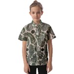 Plants Leaves Boho Botany Foliage Kids  Short Sleeve Shirt
