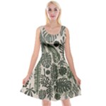 Plants Leaves Boho Botany Foliage Reversible Velvet Sleeveless Dress