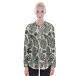Plants Leaves Boho Botany Foliage Womens Long Sleeve Shirt