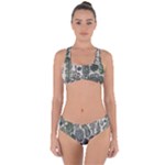 Plants Leaves Boho Botany Foliage Criss Cross Bikini Set