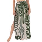 Plants Leaves Boho Botany Foliage Maxi Chiffon Tie-Up Sarong