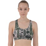 Plants Leaves Boho Botany Foliage Back Weave Sports Bra