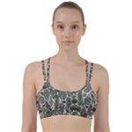 Plants Leaves Boho Botany Foliage Line Them Up Sports Bra
