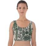 Plants Leaves Boho Botany Foliage Velvet Crop Top