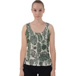 Plants Leaves Boho Botany Foliage Velvet Tank Top
