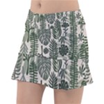 Plants Leaves Boho Botany Foliage Classic Tennis Skirt