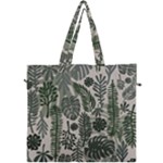 Plants Leaves Boho Botany Foliage Canvas Travel Bag