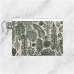 Plants Leaves Boho Botany Foliage Canvas Cosmetic Bag (Medium)