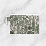Plants Leaves Boho Botany Foliage Canvas Cosmetic Bag (Small)