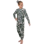 Plants Leaves Boho Botany Foliage Kids  Long Sleeve Set 