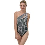 Plants Leaves Boho Botany Foliage To One Side Swimsuit