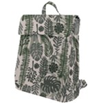 Plants Leaves Boho Botany Foliage Flap Top Backpack