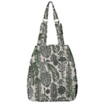 Plants Leaves Boho Botany Foliage Center Zip Backpack