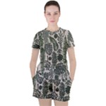 Plants Leaves Boho Botany Foliage Women s T-Shirt and Shorts Set
