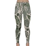 Plants Leaves Boho Botany Foliage Lightweight Velour Classic Yoga Leggings