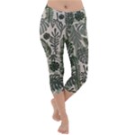 Plants Leaves Boho Botany Foliage Lightweight Velour Capri Yoga Leggings
