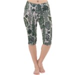 Plants Leaves Boho Botany Foliage Lightweight Velour Cropped Yoga Leggings