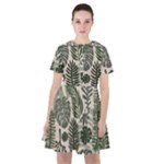 Plants Leaves Boho Botany Foliage Sailor Dress