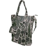 Plants Leaves Boho Botany Foliage Shoulder Tote Bag