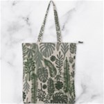 Plants Leaves Boho Botany Foliage Double Zip Up Tote Bag