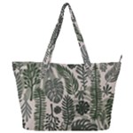 Plants Leaves Boho Botany Foliage Full Print Shoulder Bag