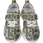 Plants Leaves Boho Botany Foliage Kids  Velcro Strap Shoes
