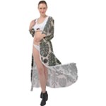 Plants Leaves Boho Botany Foliage Maxi Chiffon Beach Wrap