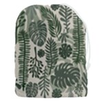 Plants Leaves Boho Botany Foliage Drawstring Pouch (3XL)