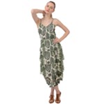 Plants Leaves Boho Botany Foliage Layered Bottom Dress