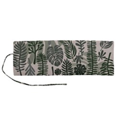 Plants Leaves Boho Botany Foliage Roll Up Canvas Pencil Holder (M) from ArtsNow.com