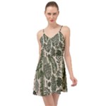 Plants Leaves Boho Botany Foliage Summer Time Chiffon Dress