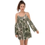 Plants Leaves Boho Botany Foliage Boho Dress