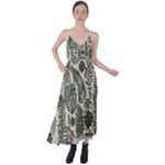 Plants Leaves Boho Botany Foliage Tie Back Maxi Dress