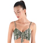 Plants Leaves Boho Botany Foliage Woven Tie Front Bralet