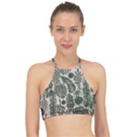 Plants Leaves Boho Botany Foliage Halter Bikini Top
