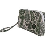 Plants Leaves Boho Botany Foliage Wristlet Pouch Bag (Small)