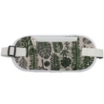 Plants Leaves Boho Botany Foliage Rounded Waist Pouch