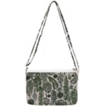 Plants Leaves Boho Botany Foliage Double Gusset Crossbody Bag
