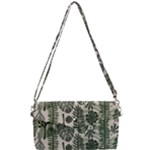 Plants Leaves Boho Botany Foliage Removable Strap Clutch Bag